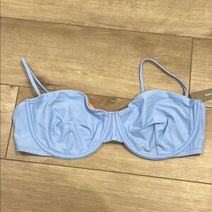 NWT J.Crew Light Blue Bikini Top